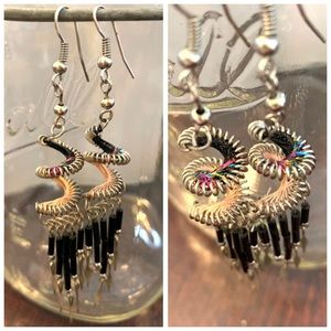 Spiral Wrapped Dangle Earrings